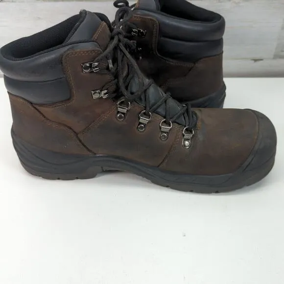 Rocky Mens 6&quot; WP Hiker Hiking Trail Boots Brown Leather Composite Toe Mens 11.5