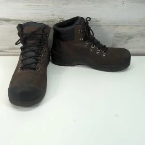 Rocky Mens 6&quot; WP Hiker Hiking Trail Boots Brown Leather Composite Toe Mens 11.5