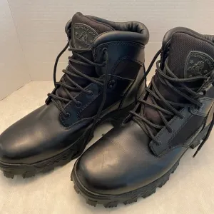 Rocky Men’s Alpha Force, Black Composite Toe Work Boots, Size 12