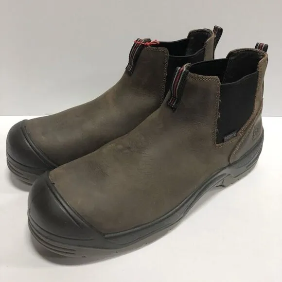Rocky Men’s Worksmart, Brown Composite Toe Work Boot Size 14W