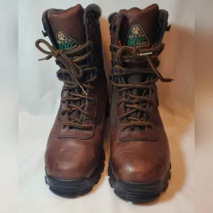 Rocky Sport Utility Max 9D 8&quot; 600G Thinsulate Leather Boots FQ0006486 EUC