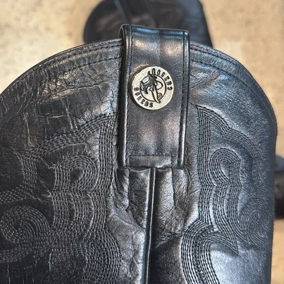 Rogers Leather Cowboy boots. Size 9.5.  Croc/alligator/ostrich-see pictures.