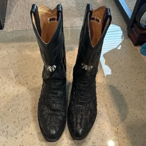 Rogers Leather Cowboy boots. Size 9.5.  Croc/alligator/ostrich-see pictures.