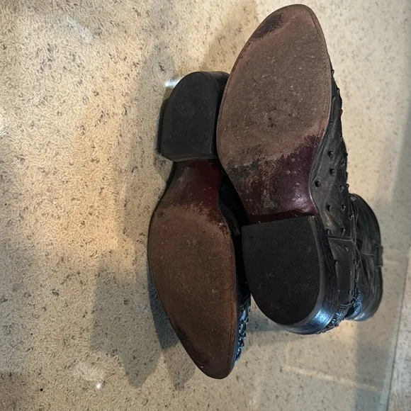 Rogers Leather Cowboy boots. Size 9.5.  Croc/alligator/ostrich-see pictures.
