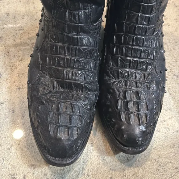 Rogers Leather Cowboy boots. Size 9.5.  Croc/alligator/ostrich-see pictures.