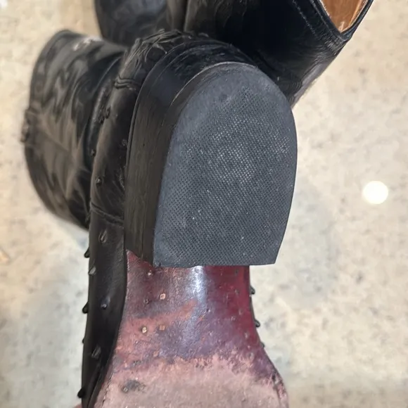 Rogers Leather Cowboy boots. Size 9.5.  Croc/alligator/ostrich-see pictures.