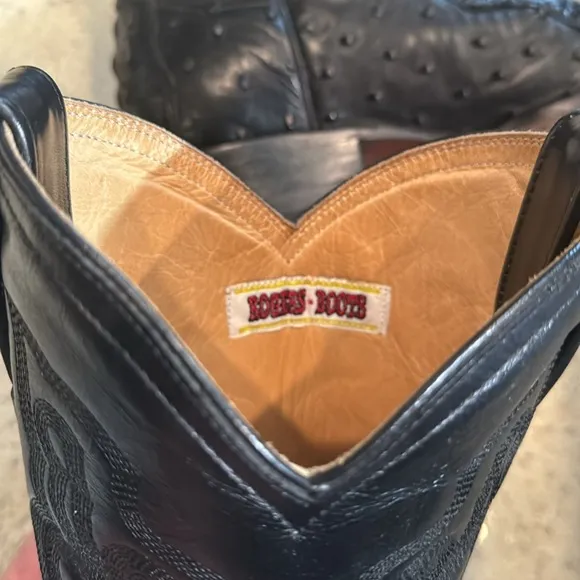 Rogers Leather Cowboy boots. Size 9.5.  Croc/alligator/ostrich-see pictures.