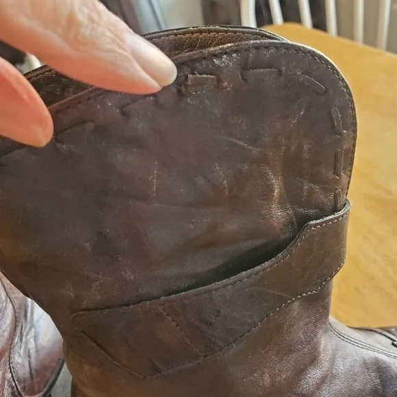 Romika Distressed Brown Leather Boots sz 38