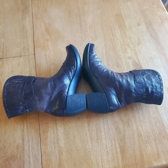 Romika Distressed Brown Leather Boots sz 38