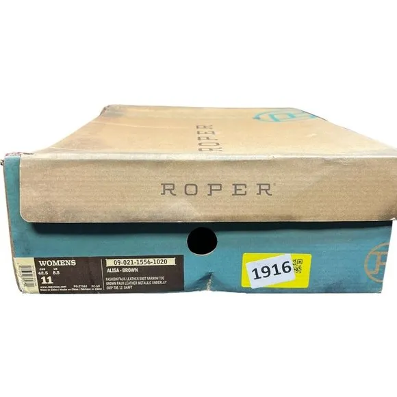Roper Women's Alisa Metallic Inlay Boot - Pointed Toe - 09-021-1556-1020 BR