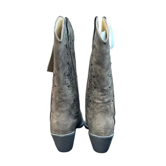 Roper Women's Alisa Metallic Inlay Boot - Pointed Toe - 09-021-1556-1020 BR