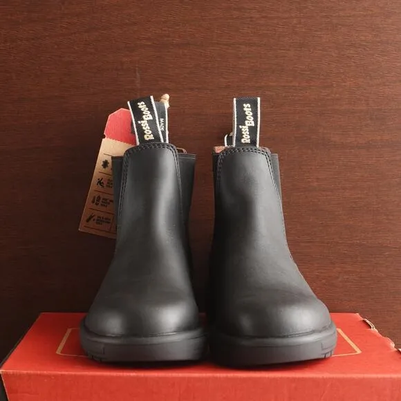 Rossi Boots WMS SZ AU 7 US 8 Black Endura Leather Chelsea Ankle Work Utility NIB