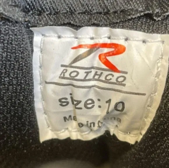 Rothco Mens Sz 10 NWT 8&quot; Composite Boots Black Forced Entry Tactical Zip close