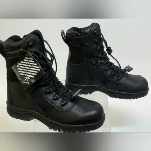 Rothco Mens Sz 10 NWT 8&quot; Composite Boots Black Forced Entry Tactical Zip close