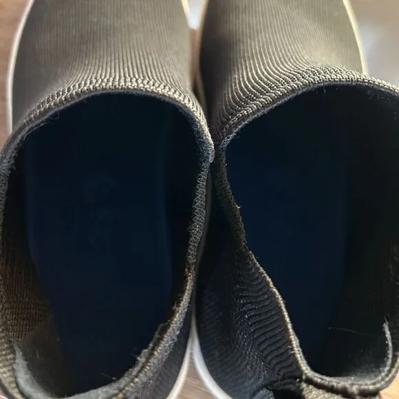 Rothy's black high top sneakers black 7.5 excellent