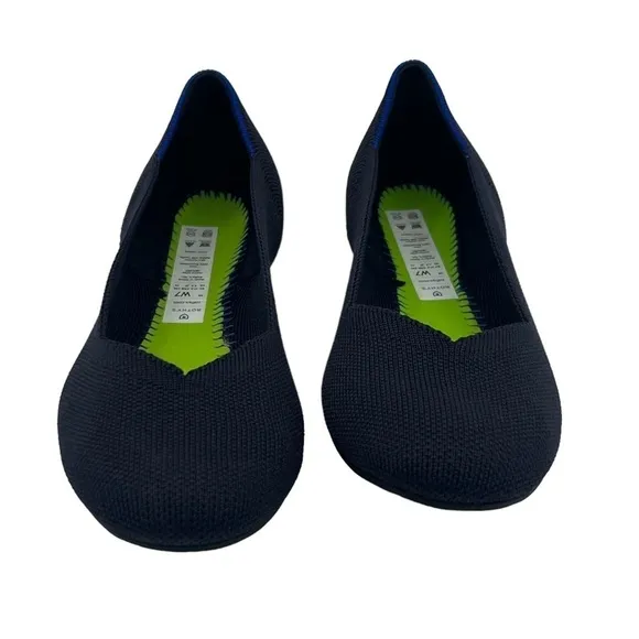 Rothy’s Blue Round Toe Slip On Flats Size 7 Women’s