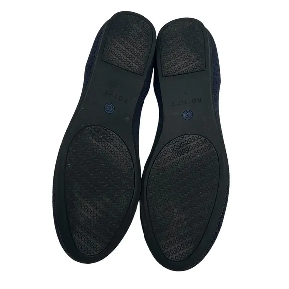 Rothy’s Blue Round Toe Slip On Flats Size 7 Women’s