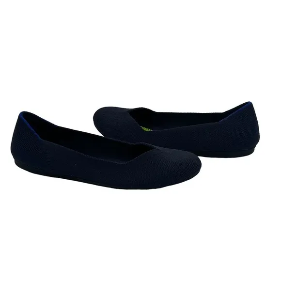 Rothy’s Blue Round Toe Slip On Flats Size 7 Women’s
