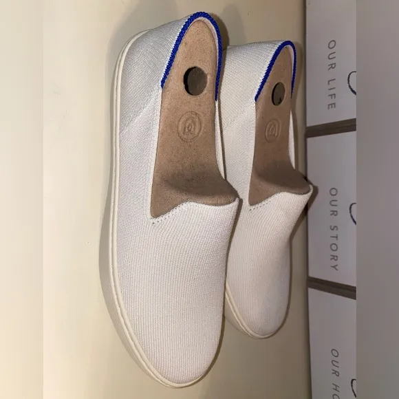 Rothy's Cream Slip-On Shoes || Size 8 || NWOT