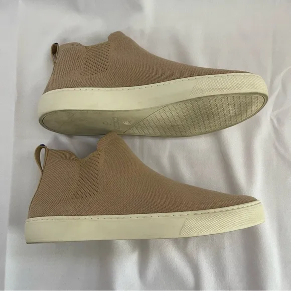 👟✈️Rothy's High Top Sneakers Sizes women’s 12 tan
