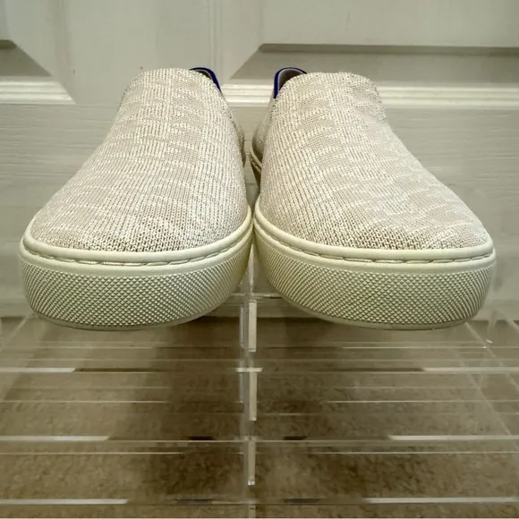 Rothy's Limited Edition Ivory Houndstooth Original Slip On Sneaker Size 8