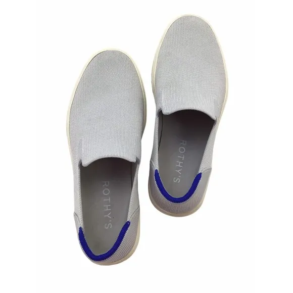 Rothy’s Slip On Sneaker Shoes Size Women-9.5 Men-8 Ash Light Gray Unisex