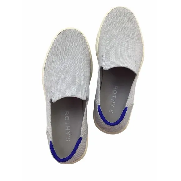 Rothy’s Slip On Sneaker Shoes Size Women-9.5 Men-8 Ash Light Gray Unisex