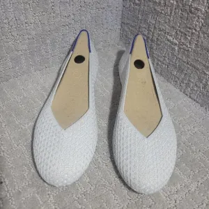 Rothy's The Flat Women's Size 9.5 US Salt Honeycomb Round Toe Slip On Shoes