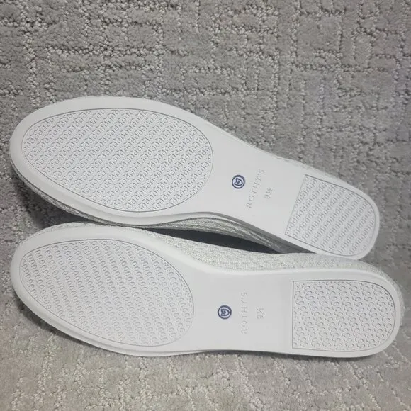 Rothy's The Flat Women's Size 9.5 US Salt Honeycomb Round Toe Slip On Shoes