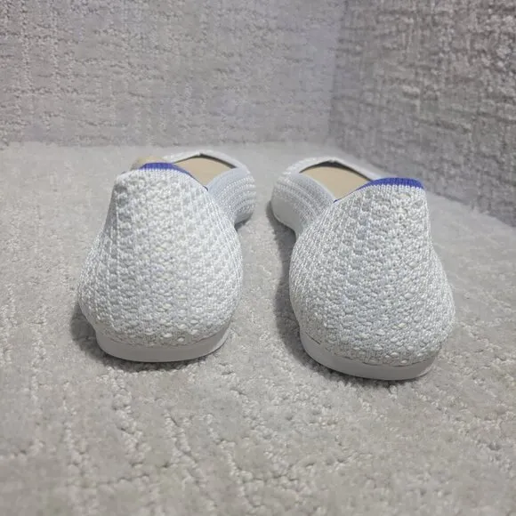 Rothy's The Flat Women's Size 9.5 US Salt Honeycomb Round Toe Slip On Shoes