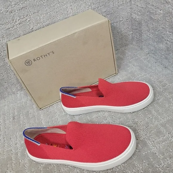 ROTHYS The Kids Sneaker Red Lollipop Slip On Shoes Little Kids Size 12, 13