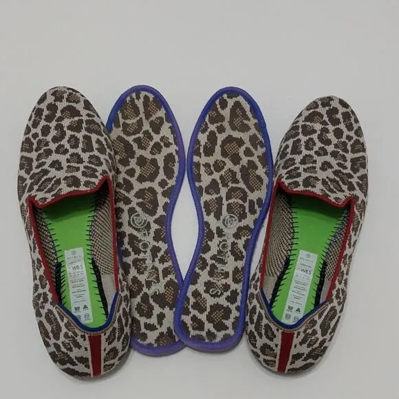 Rothy's The Loafer In Mocha Spot Leopard