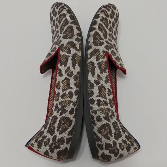 Rothy's The Loafer In Mocha Spot Leopard