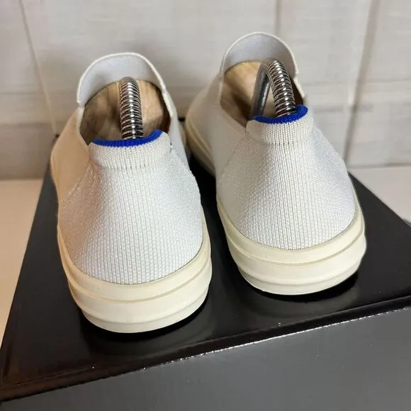 Rothys The Original Slip On Loafers Shoes Women Size 9.5 / Men Size 8 White EUC!