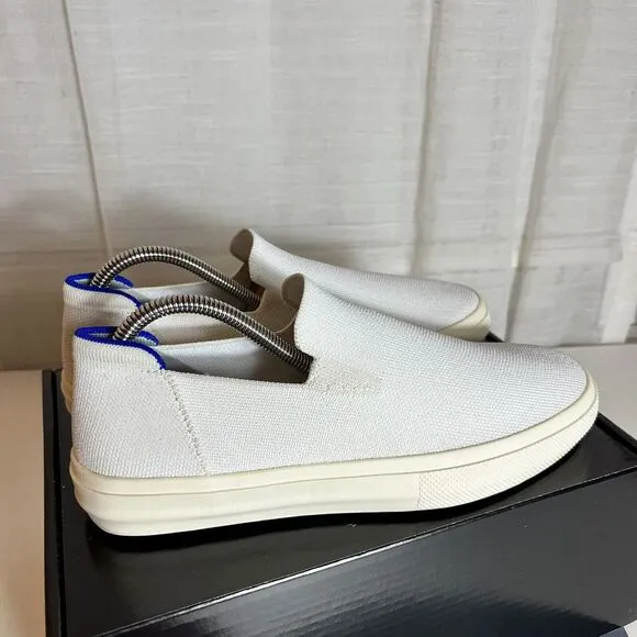 Rothys The Original Slip On Loafers Shoes Women Size 9.5 / Men Size 8 White EUC!