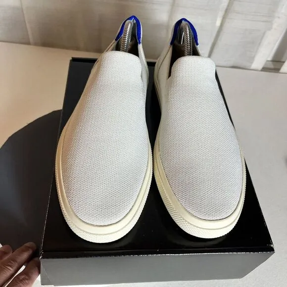 Rothys The Original Slip On Loafers Shoes Women Size 9.5 / Men Size 8 White EUC!
