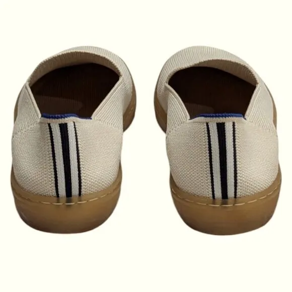 Rothy's The Original Slip On Sneaker Vanilla Bean Knit Casual Shoes Size 8.5B