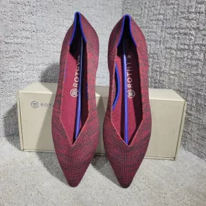 Rothys The Point Crimson Heather Retired Pointy Toe Slip on Shoes Multiple Sizes