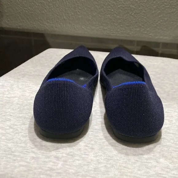 Rothy's The Point Women's Size 9 US Maritime Navy Pointed Toe Slip on Shoes