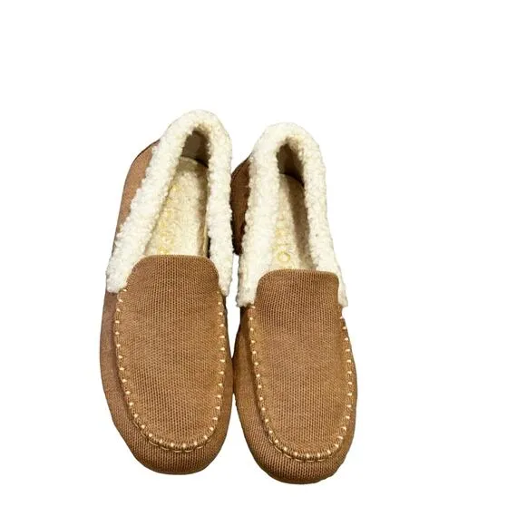 Rothy's The Scuff Slipper Merino Wool Slip On Birch Tan Size 9 NWOB