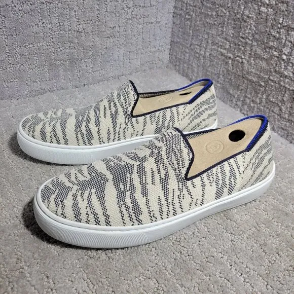 Rothy's The Sneaker Maritime Tiger Stripes Slip On Shoes Women's Multiple Sizes