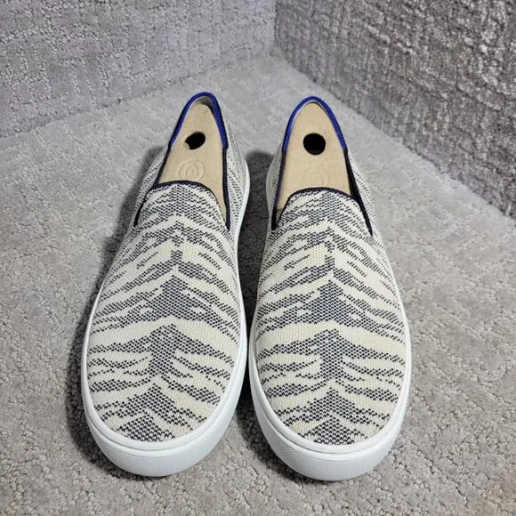 Rothy's The Sneaker Maritime Tiger Stripes Slip On Shoes Women's Multiple Sizes