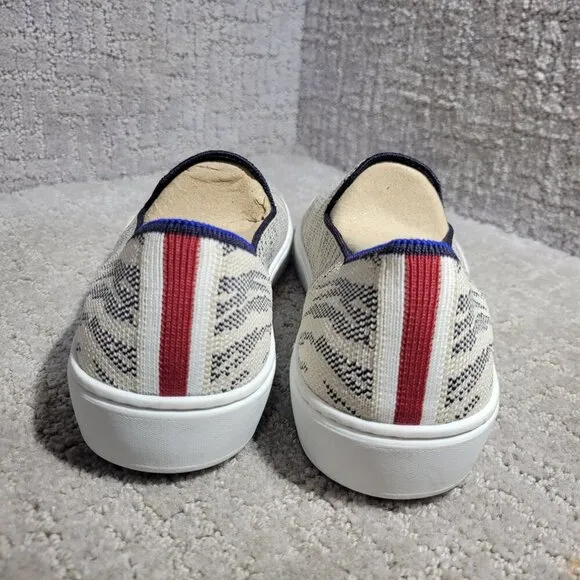 Rothy's The Sneaker Maritime Tiger Stripes Slip On Shoes Women's Multiple Sizes