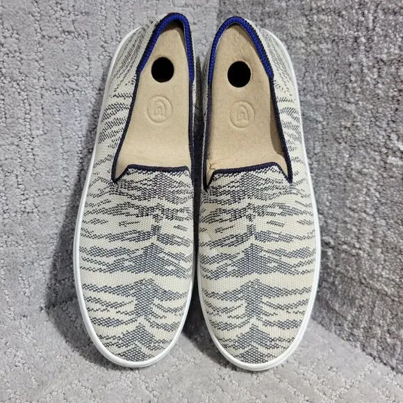 Rothy's The Sneaker Maritime Tiger Stripes Slip On Shoes Women's Multiple Sizes