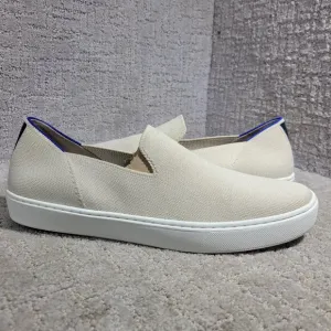 Rothy's The Sneaker Sand Ivory Textile Slip On Casual Shoes Women's Size 11.5 US