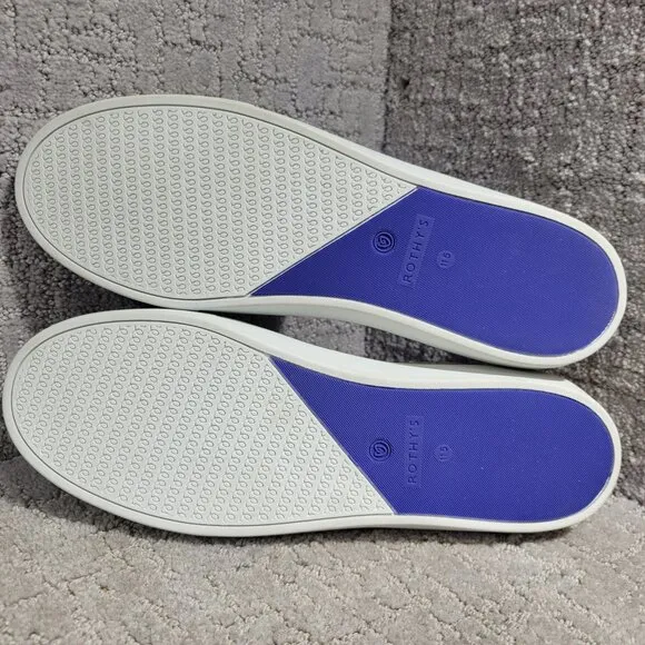 Rothy's The Sneaker Sand Ivory Textile Slip On Casual Shoes Women's Size 11.5 US