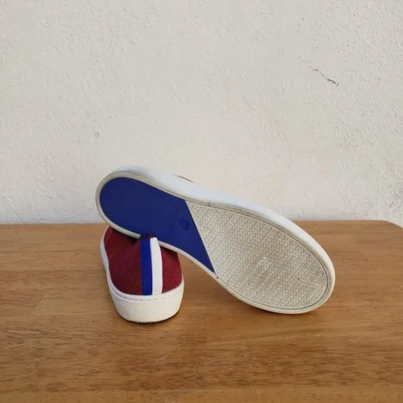 Rothy's The Sneaker Slip On Garnet Burgundy Red