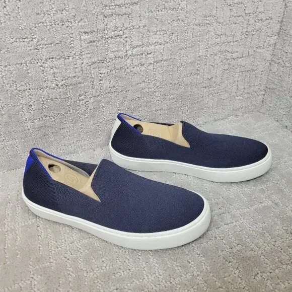 Rothy's The Sneaker Womens Size 6 Deep Navy Slip On Shoes Comfort Shoe