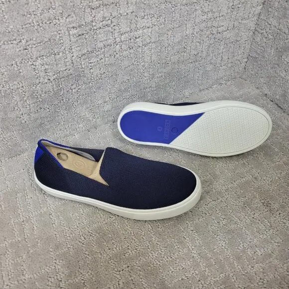Rothy's The Sneaker Womens Size 6 Deep Navy Slip On Shoes Comfort Shoe