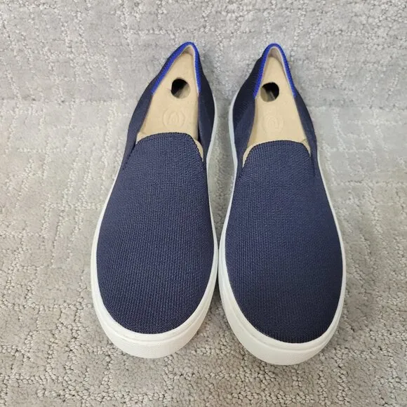 Rothy's The Sneaker Womens Size 6 Deep Navy Slip On Shoes Comfort Shoe